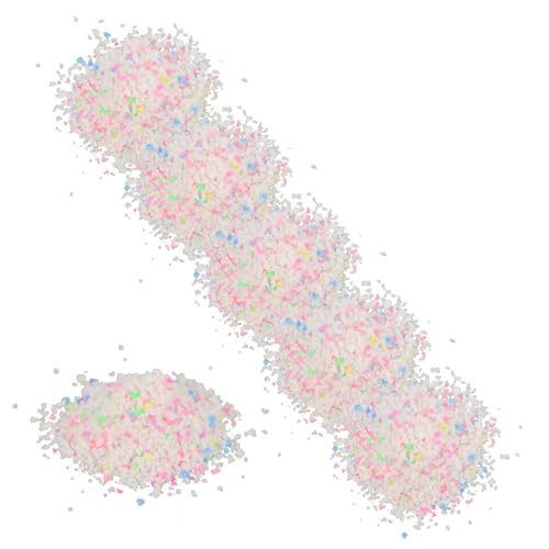 BESPORTBLE 6borse Sacchetti di Sabbia Fluorescente Colorata per Progetti Fai Te Granuli Luminose per Bottiglie dei Desideri e Decorazioni per Acquari per Confezione
