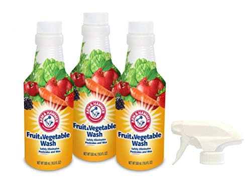 Miniatura 2 de Arm & Hammer Lavado de Frutas y Verduras, Lavado de Productos, Limpiador de Productos, Paquete de 3, Botellas de 16 oz, 1 Gatillo (El Empaque Puede