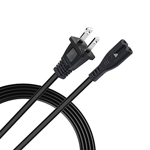 2Pin Ac Power Cable Cord 2 Prong Charge Adapter Pc Laptop Ps2 Ps3 Slim Rounded Power Cable Universal Power Cable Electrical Cable #TOP4