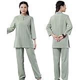 2. CÓMODO: el uniforme de Kung Fu es suave y elegante. Garantiza la máxima comodidad y la libertad de movimiento sin restricciones al practicar Tai Chi. Tiene una buena absorción del sudor y es de secado rápido.