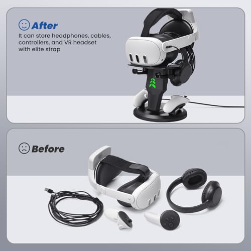 Lampelc Vr Charging Stand For Meta/Oculus Quest 3, Quest 2 Headset thumb #3