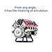 WOWOBONTOY Mini V8 Engine Kits That Works for Adults, RC 3D Printing Resin Simulation Dynamic V8 Engine DIY Assembly Engine Physical Experiment Science Toy (KIT Version)