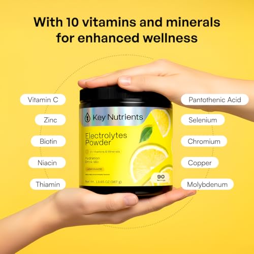 image for KEY NUTRIENTS Multivitamin Electrolytes Powder No Sugar - Refreshing L