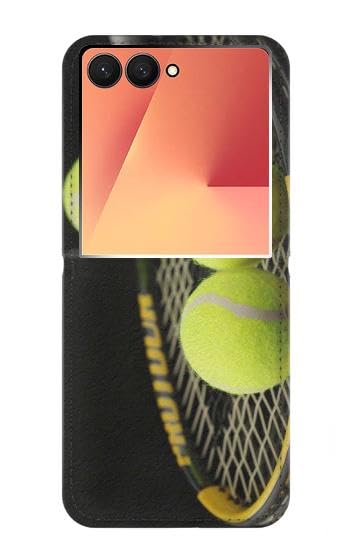 Housse protection Samsung Z Flip 7 étui flip cuir à clapet anti-choc motif tennis sport