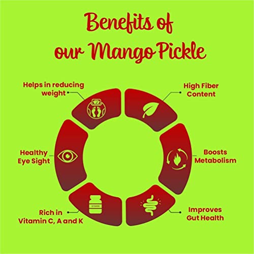 Image of Being Bania Homemade Oil Free Mango Pickle, 500g | Aam ka Achar | Authentic and Traditional | Handmade with no preservatives | Natural Aam Achar