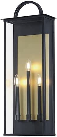 Maxim Lighting 30758CLBK Manchester - 3 Light Outdoor Wall Sconce-30 Inches Tall and 11.5 Inches Wide