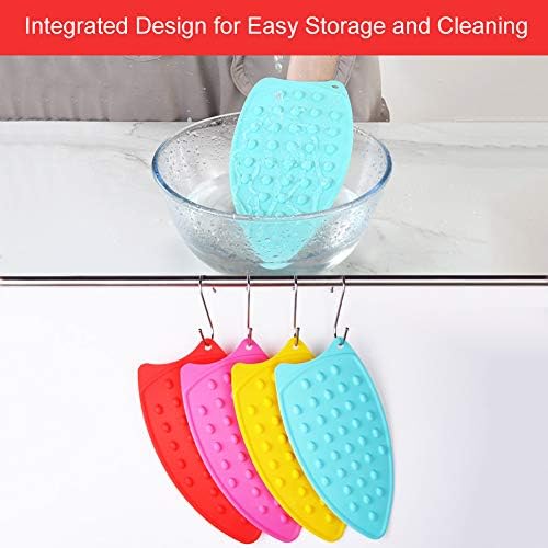 Iron Rest, Anti-Slip Heat Resistant Silicone Ironing Plate Pad Mat Tray Dish Mat Pot Stand(Yellow)