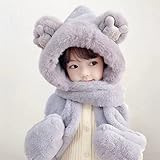 1. La taille du chapeau est de 20,5 - 21,3 inch (52 - 54 cm). La profondeur du gant est d'environ 6,3 pouces (16cm). Convient aux enfants de 3 à 8 ans. L'âge est à titre de référence seulement, veuillez choisir en fonction de la taille de la tête de votre enfant.