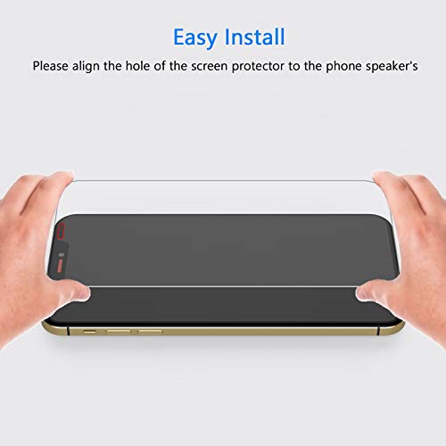 Yootech Screen Protector Compatible with Apple iPhone 12/iPhone 12 Pro,[4 Pack] Tempered Glass Screen Protector for iPhone 12/iPhone 12 Pro 2020[Anti-Scratch][Bubble Free][Case-friendly],6.1-Inch - Thumbnail 2