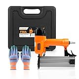 F50A Pneumatic Brad Nailer Accepts 18 Gauge 3/8-Inch to 2-Inch Brad Nails, Air Finish Nail Gun with Carring Case for Trim Work and Furniture