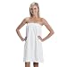 Microfiber Bath Wrap Towel for Women (White, One Size)