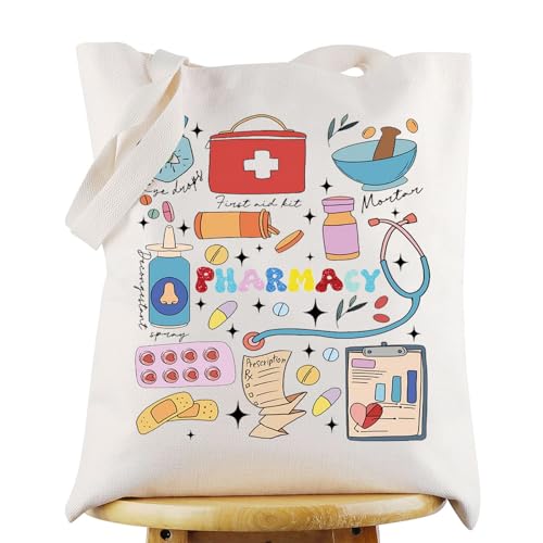Bolsa tote de lona para farmacéutico miniatura 1