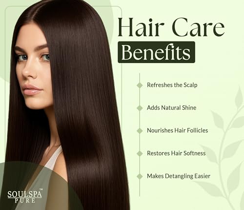 Image of SOULSPA PURE Biotin Rosemary Shampoo and Conditioner Set - Sulfate Free Scalp Care & Hair Strengthening for Thinning, Color-Treated Hair - Rosemary Oil for Men & Women - 16 fl oz Each