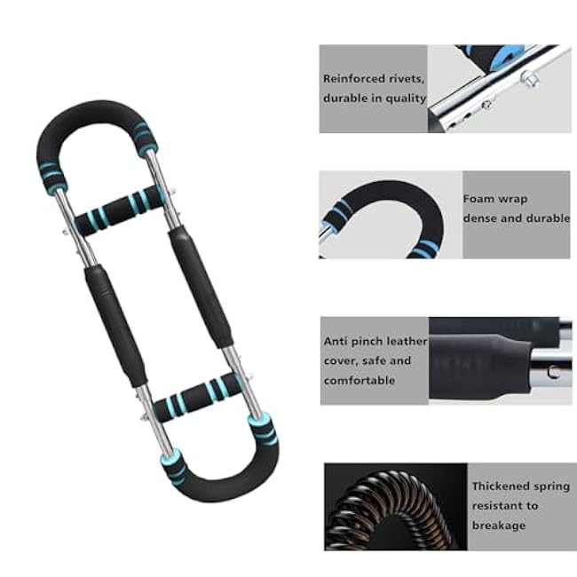 Twister Arm Trainer - Adjustable Gorilla Bar Chest Trainer for Men, Chest Biceps Forearm Strengthener & Chest Workout Equipment, Home Gym Arm Strength Exerciser