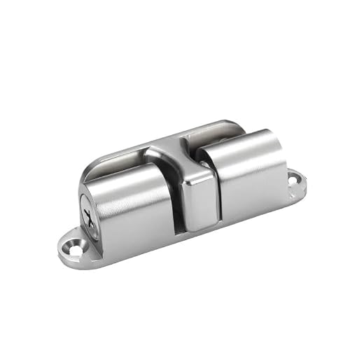 Door Stop 1Pcs Zinc Alloy Household Silent Suction Invisible Touch Buckle Punch-Free Door Stop(Brushed Steel)