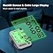 Blood Pressure Monitor for Home Use, Rechargeable Automatic Digital BP Machine with 2 Cuffs (9-17'' & 13-21''), Adjustable Upper-Arm Blood Pressure Cuff, Large LCD Backlit Display, 2x199 Sets Memory