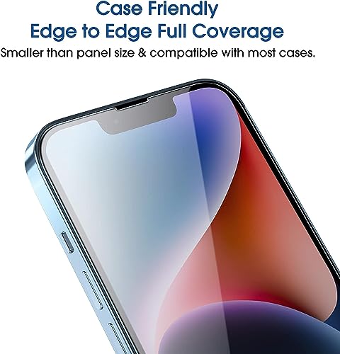 Image of JGD PRODUCTS ORIGINAL HD Curve Edges for iPhone 13, iPhone 13 Pro, iPhone 14 5G tempered glass with Full Edge Protection and Easy Installation Kit