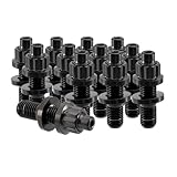 RISON-Titanium 12 Set Titan Stehbolzen für Auspuffkrümmer M8 M10, Auspuffkrümmerbolzen Mutter Kit, Auspuffkrümmer-Flanschmuttern Stiftschrauben Abgaskrümmer für Auspuffanlagen PKW Motoren Geeignet