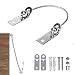 Anti Tip Strap LEIRY Furniture Anchor Wall Stainless Steel Baby Proofing Earthquake Bookshelf Tip Over Anchors for Dresser, Heavy Cabinet Safety Straps Anti Tip Kit-4 Pack