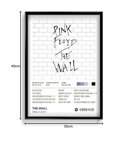 Image of Pink Floyd Music Poster 13x19 Inch Unframed | 300 GSM Matte Board Paper with Peel & Stick Tape Included | Rock Band Wall Art Dark Side | Posters for Wall | Home Decor | Wall Decor Items | Room Decoration Items