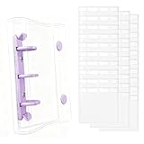 システム手帳 シール帳 透明 3穴 A8サイズ