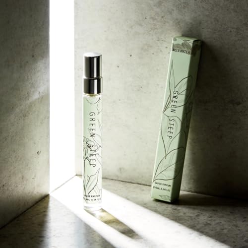 Bellamila Green Tea Travel Perfume Spray for Unisex, Crisp Clean Scent with Bergamot, Fresh Tea & White Musk, Aromatic Daily Fragrance Eau de Parfum, 0.34 Oz