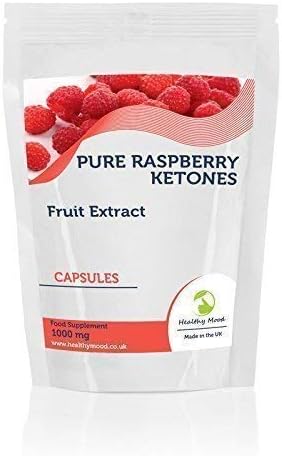 Raspberry Ketones Fruit Extract 1000mg Supplement 7 Capsules Weight Loss and Obesity Increase Lean Body Mass Improve Hair Growth Nutrition Supplements HEALTHY MOOD UK Quality Nutrients