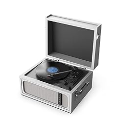 RYGHT Alto Enceinte sans Fil et Platine Vinyle sur Pieds, Gris - Les Beatles, Paul McCartney, John Lennon, RIngo Starr, George Harrison RYGHT Alto Enceinte sans Fil et Platine Vinyle sur Pieds, Gris – Image 4