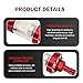 Downhill 1 PC Car Fuel Filter, In-line Fuel Filter, Alloy Rust-Proof and Durable Efficient Filter Oil Cup, Engine Protection Oil Filtering Cup Modified Replacement, for Motorcycles ATVs Scooters (Red)