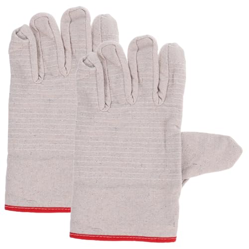 LOPUNER Guantes De Jardinería Resistentes Al Frío Para Hombre De Hilo De Algodón Color Negro Para Trabajo Jardinería Soldadura Resistentes Al Frío Color Blanco