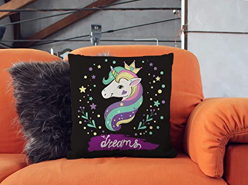 Cuppqq Throw Pillow Covers Unicorn Pop Art Pillow Cover Square Pillow Case Cushion For Home Decor Sofa Couch 18X18 Inch Pillowcase #TOP2