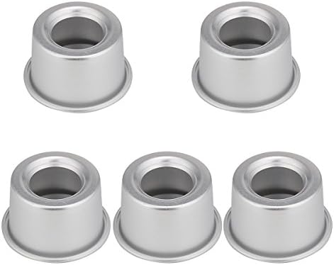 Mini Springform Pans, 2.5 Inch Anodized Aluminum Christmas Cute Cake Mould Removable Bottom Pudding Mold 5 Pack