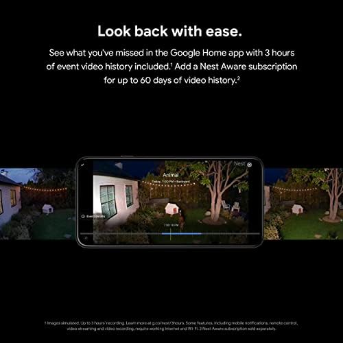 Google Nest Cam with Floodlight - Outdoor, Wired - Snow - 1-Pack — view 13