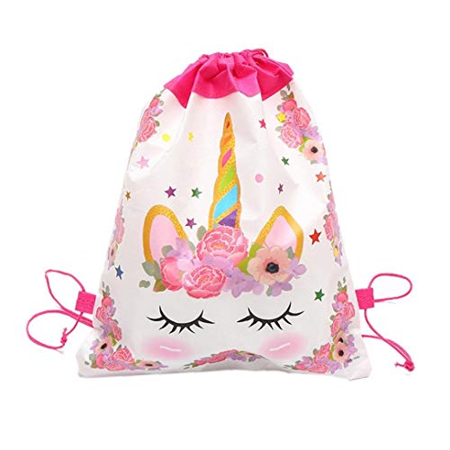 Mochila con cordón con diseño de unicornio Adecuado para viajes y uso diario Color