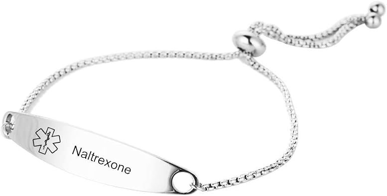 LiFashion Personalized Medical Alert Bracelet for Women,Stainless Steel Customized Medical Alert ID Sos Emergency Link Identification Bracelet for Woman,Free Engraving Custom