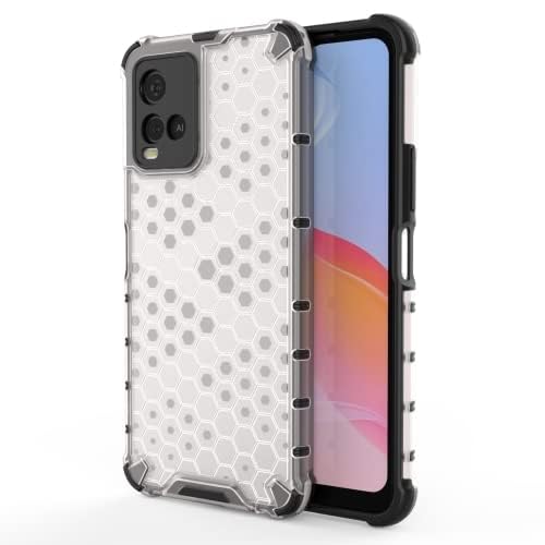 Image of Hard PC Back Case Cover for Vivo Y21 2021 /Y33s Anti Slip Ultra Thin Shockproof Reinforced Corners (Transparent)