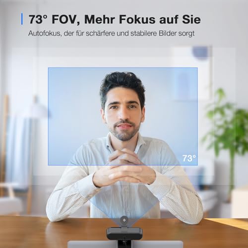 EMEET C960 4K Webcam PC Kamera mit Sony Sensor für Home Office Meeting – Ansicht 4