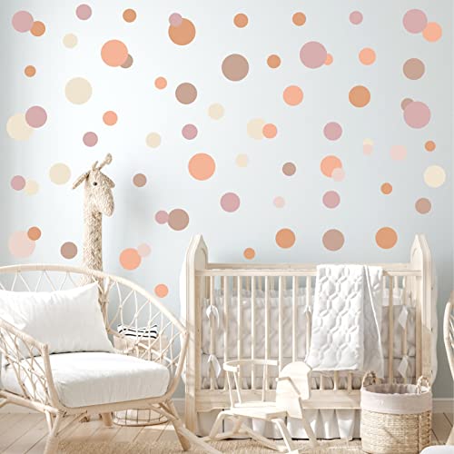 Easma Polka Dots Wall Decals Circle Wall Stickers Dots Window Clings Vinyl Wall Decal Removable Primary Colors Vinyl Circle Wall Stickers Easy Peel And Stick Wall Decals #TOP16