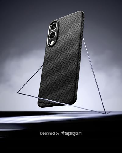 Image of Spigen for Galaxy S25 Edge Case, Liquid Air [No Magnet Ring] [Military-Grade Protection] - Matte Black