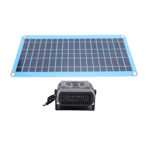 GEERYZHE Przenośny Grzejnik Solarny o Mocy 30 W z Zabezpieczeniem Przed Przegrzaniem – Suszarka na Ciepłe Powietrze Zasilana energią słoneczną do Samochodu, Domu dla Zwierząt, Kurnika i Użytku na