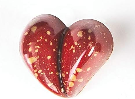Pavoni Polycarbonate Chocolate Bonbons Mold, Split Heart 21 Cavities