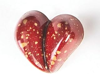 Pavoni Polycarbonate Chocolate Bonbons Mold, Split Heart 21 Cavities