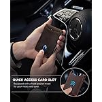 SERMAN BRANDS RFID Blocking Slim Bifold Genuine Leather Minimalist Front Pocket Wallets for Men with Money Clip Thin Mens - Image 3