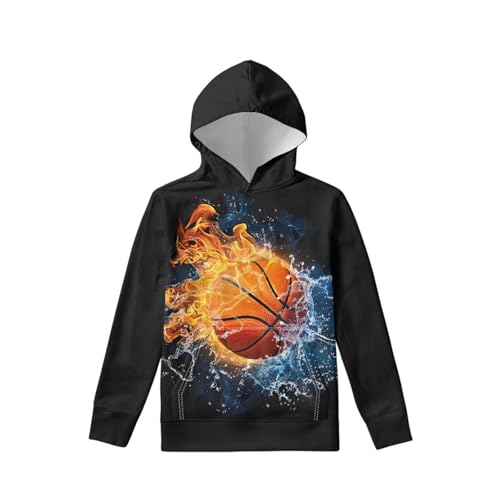 Xhuibop Kids Sweatshirts and Hooded with Pocket Girls Pullover Top Boys Sportwear Hoodies