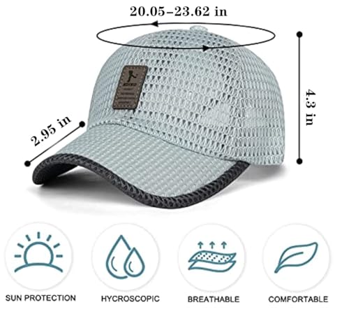Image of stablerice 4 /6 Pieces Men's Mesh Flat Cap Breathable Summer Newsboy Hat for Men Ivy Cap Cabbie Flat Cap Boinas para Hombre