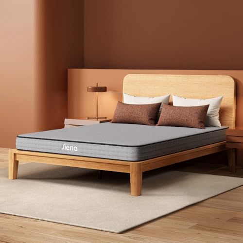 Image of Siena 6 inch Essential Hybrid Full Mattress - Medium Firm - Memory Foam & Innerspring System - 180-Night Trial - Pressure-Relief - Mattress in a Box