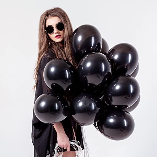 Rubfac Black Balloons Different Sizes 105Pcs 5/10/12/18 Inch For Garland Arch, Premium Party Latex Balloons For Birthday Graduation Wedding Holiday Balloon Party Decoration #TOP3