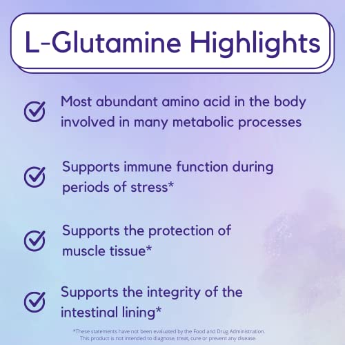 Bestvite L-Glutamine 1000Mg Per Capsule (240 Capsules) - Free Form - No Stearates - No Fillers - Gluten Free - Non Gmo #TOP2