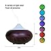 Cool Mist Air Humidifier 140ml Essential Oil Diffuser Portable Aromatherapy with 7 Color LED Lights Changing & Waterless Auto Shut-off Function for Home Office Bedroom Room