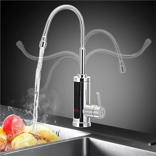 Chauffe-eau sans réservoir électrique 3000W pour robinet de cuisine LED